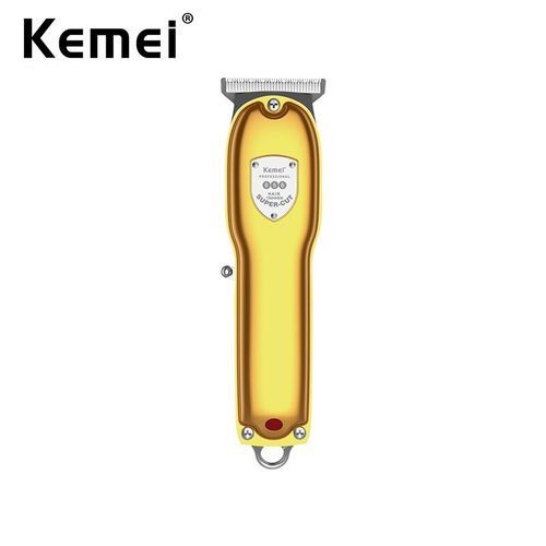  Kemei Kit Tondeuse A Cheveux Rechargeable Usb - Finition 0 Mm - Km 056 - Gold