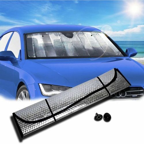  Générique pare soleil pliable pour voiture protection solaire - ventouse -aluminium