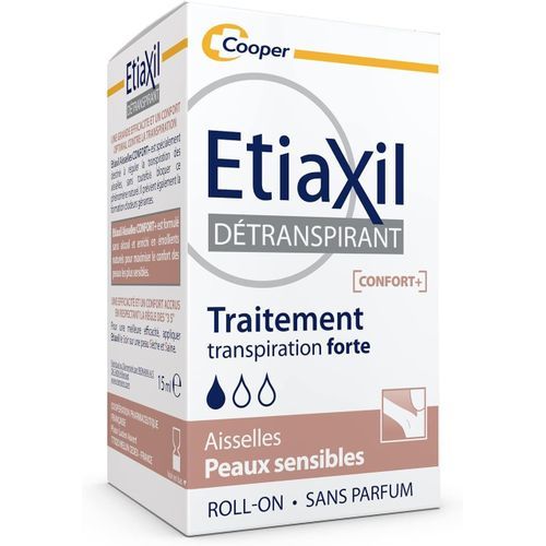  Etiaxil Détranspirant - Traitement Transpiration Excessive - Peaux Sensible Confort+ (15 ml)