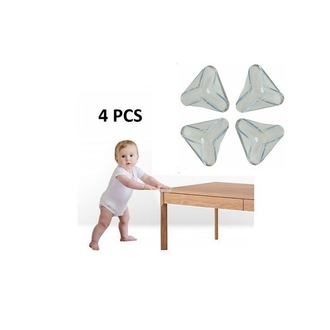  Baby Safety Lot 4 Protecteurs De Coin De Table Pour Bébés Et Enfants - Pyramide