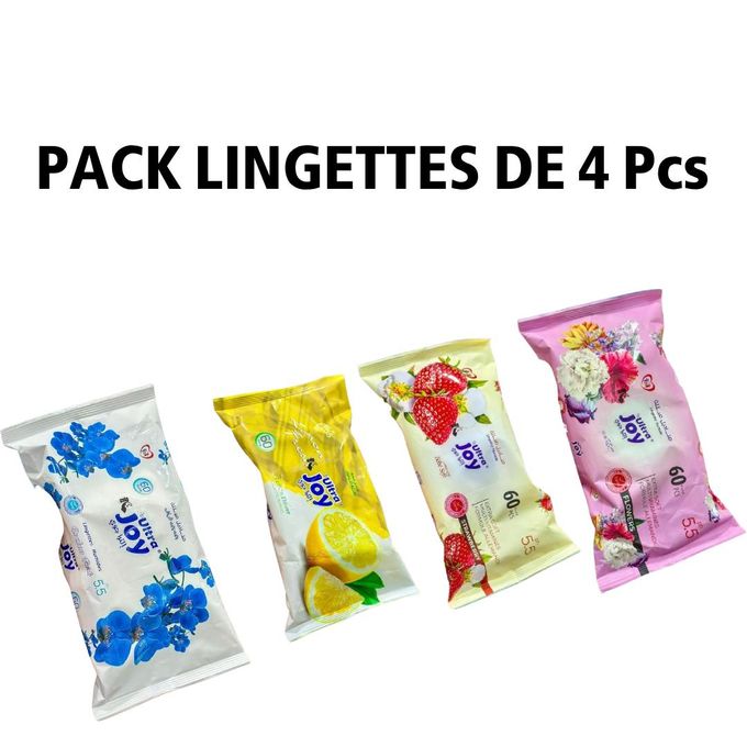  Pack Lingettes Ultra Joy 4 Pcs