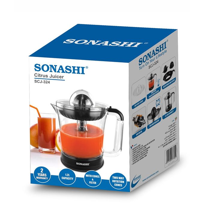  Sonashi Press A Grume Citrus Juicer 1.2l Scj-324