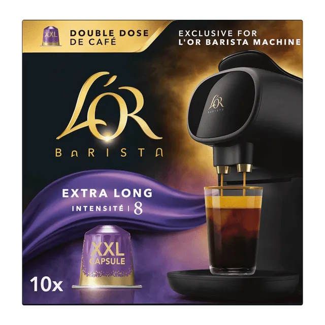  L'Or Capsules Café XXL Intensité 8 - Extra Long - T10 (Compatible Barista).