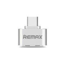  Remax Adaptateur Otg Usb Type C Mâle Vers Usb Type A Femelle – Silver