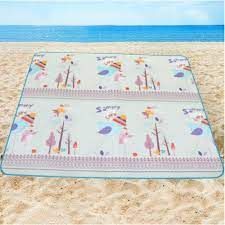  Tapis De Plage -Piquenique Anti Sable Face Aluminium   -180 X 150 Cm