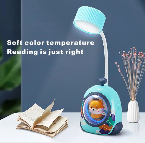  LED Lampe veilleuse créative dessin animé Protection des yeux lampe de bureau