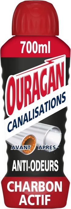  OURAGAN Entretien Canalisations Gel au Charbon Actif 700ml