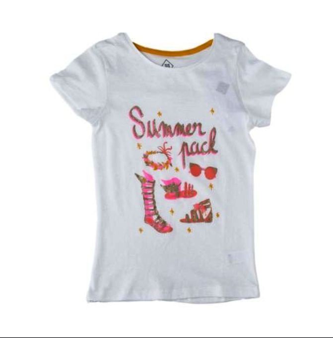  Tex T-Shirt Fille Summer -Blanc-