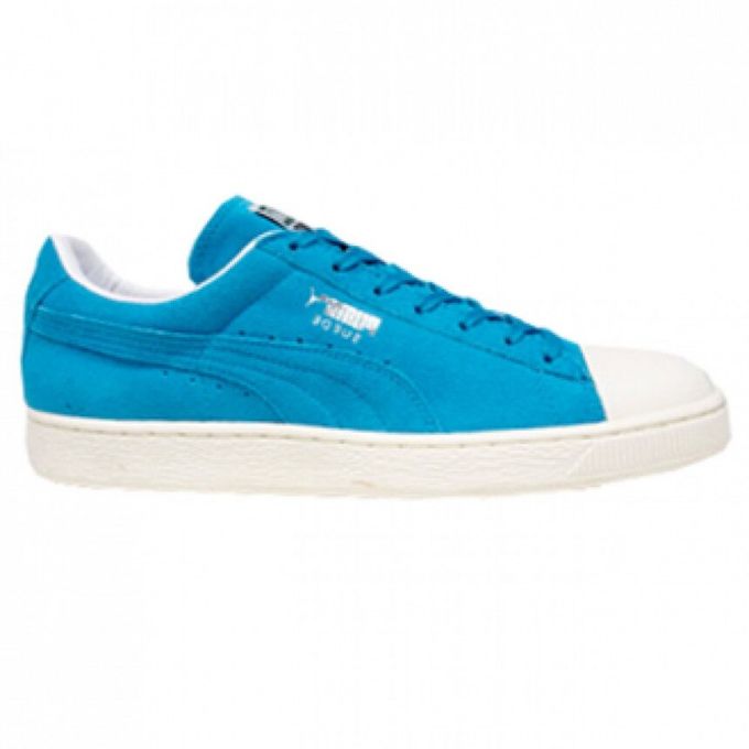 Puma Basket Homme Sneakers Suede Rubber Toe Ultra-Confortable Free Style Urbain- Bleu