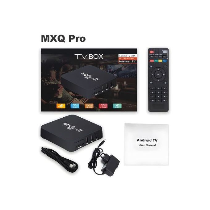  Mxq Pro Tv Box Générique Box Tv Android 2g Ram16g Mémoire Interne Wifi Play Store