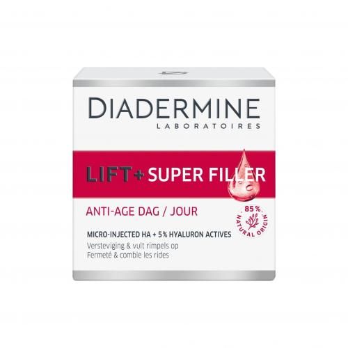 Diadermine Soin Anti Age Jour Lift+ Super Filler Micro Injected HA+5% Hyaluron Actives 50ml