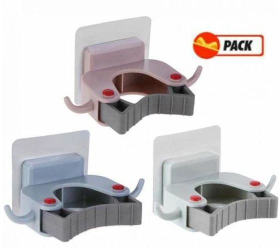  Pack 3 Support Mural Organisateur Multifonction-Multicolore