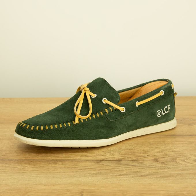  Lcf Mocassins En Cuir - Vert