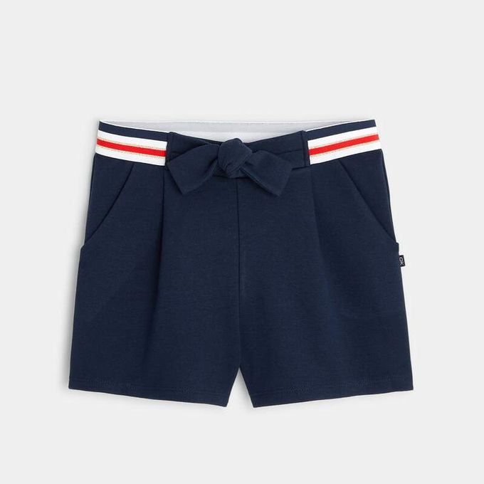  Okaidi Short en coton biologique Fille - 00964200138 - Bleu