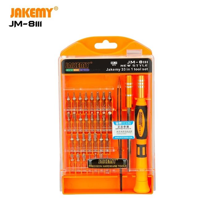  Jakemy Kit tournevis Précision 33 en 1 JAKEMY JM-8111 pour réparation électronique