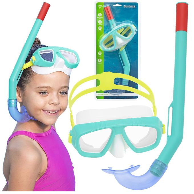 Bestway Kit Plongée Masque et Tuba Snorkeling de Plage et Piscine pour Enfants