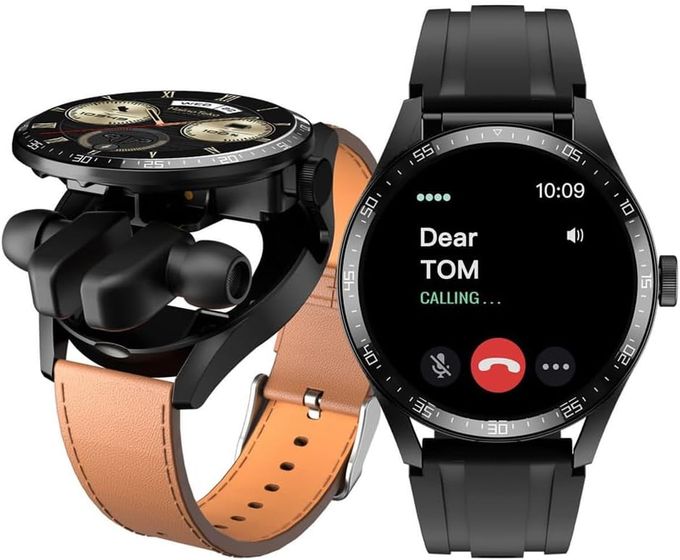  Haino teko RW37 Smart Watch Bluetooth Call Fitness Tracker Heart et écouteurs 2 ceintures