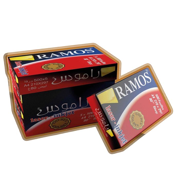  RAMOS Pack 02 RAME DE PAPIER 500 f X 5, A4 80g