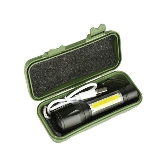  Lampe Torche 3 En 1 Portable et Rechargeable  - Noir