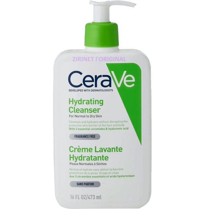  Cerave Crème Lavante Hydratante 473 ml - Original FR