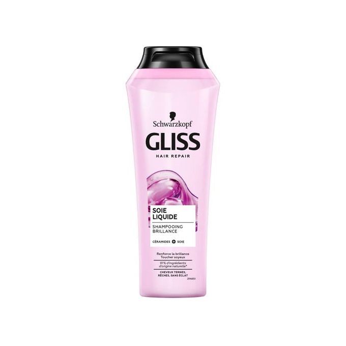  Schwarzkopf Gliss Shampoing Soie Liquide Brillance céramides + 250ml