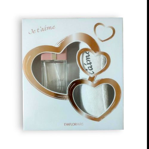  EVAFLOR Coffret Eau de parfum et serviette éponge Je t'aime Suprême