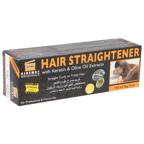  Hair Straightener Crème À Kératine Et D'Huile D'Olive Pour Lissage Correctrice Et Soins De Cheveux