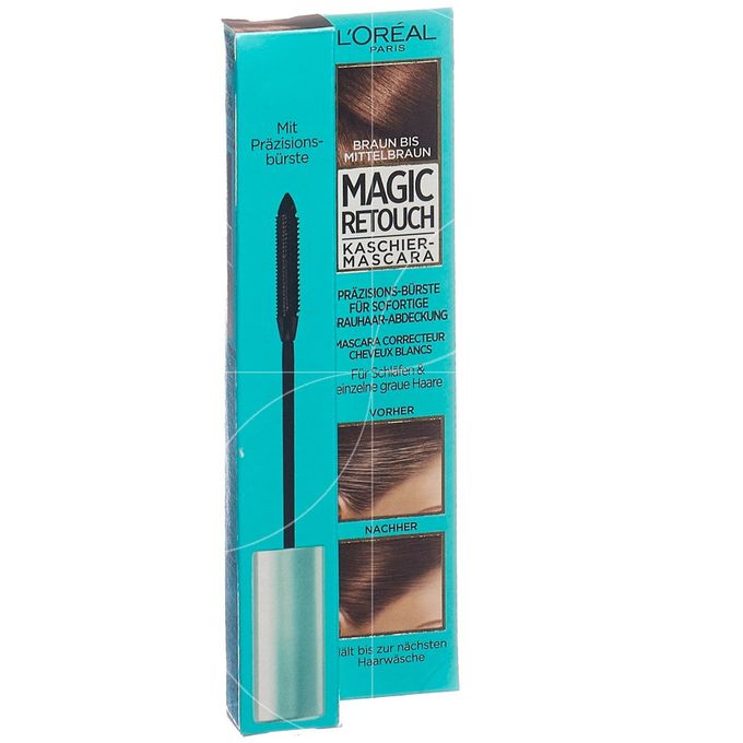  L'Oreal MAGIC RETOUCH PRECISION Mascara cheveux - Mascara Kaschier - Teintes châtain moyen - 8ml