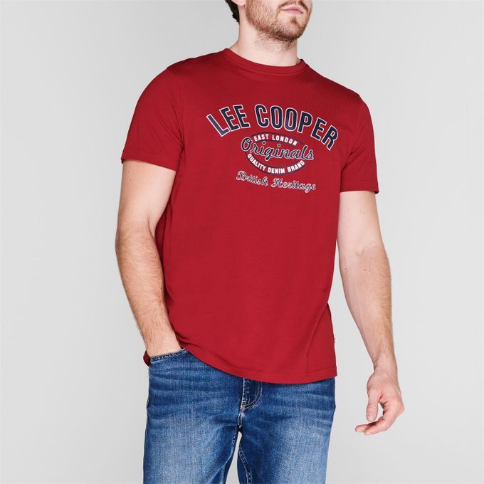  Lee Cooper T-shirts*590131* homme -rouge