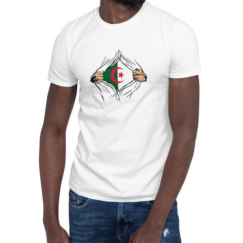  T-Shirt Design Col Rond - Collection Super Héros Dz - Blanc