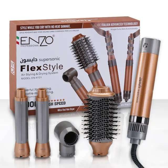  ENZO PROFESSIONAL Pack 4 en 1 Air Styler - dyson supersonic brosse et seche cheveux