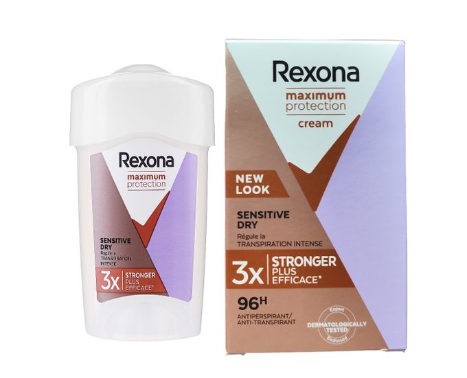  Rexona Déodorant Stick Anti-Transpirant - Sensitive Dry 96H - 45ml