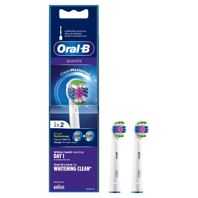  ORAL-B 3D White Téte de Rechange Brossettes pour Brosse à Dent Electrique