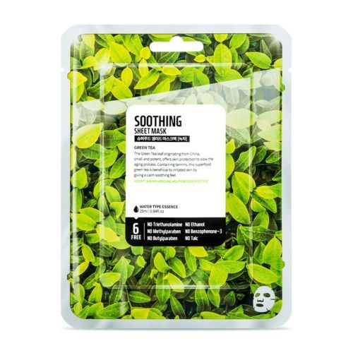  Masque en tissu pour le visage - Superfood Salad - Green Tea ,Water Type, Soothing - Authentique Korea