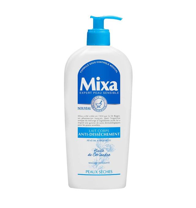  Mixa Lait Pour Le Corps Anti-Dessèchement, A L'Huile De Coriandre, Pénètre Rapidement Soulage Et Nourrit, Peaux Sèches 250ml