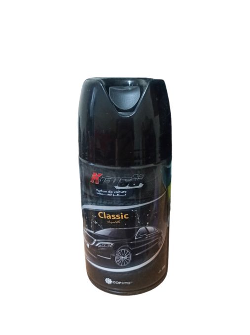  Désodorisant -Pour Voiture - 250 Ml - Arôme Classic - Noir