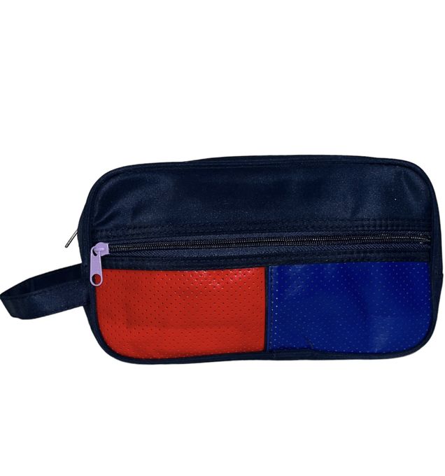  Tousse de Toilette Mixte - Impermeable - Rangement, Organisation - Bleu/Rouge