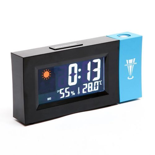  Horloge numérique LED avec station météo et projection murale au plafond