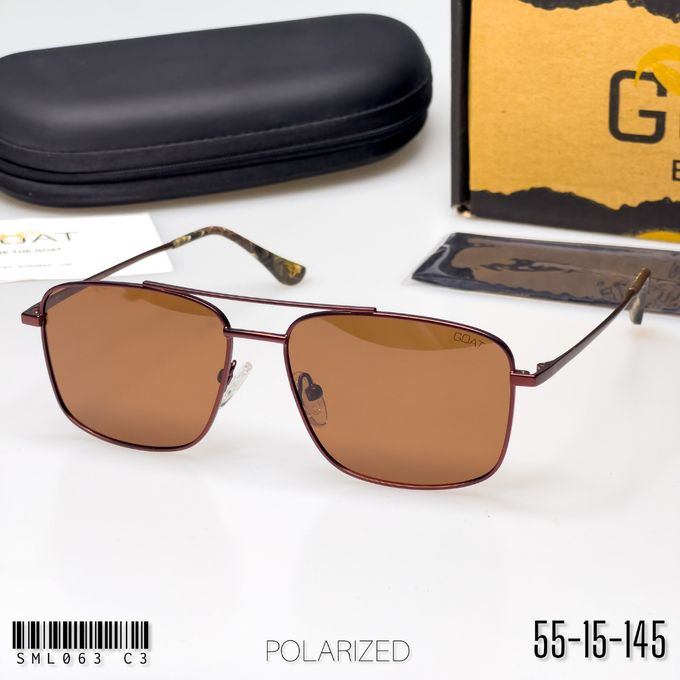  Goat Lunettes de Soleil pour Homme Métalliques Polarisées