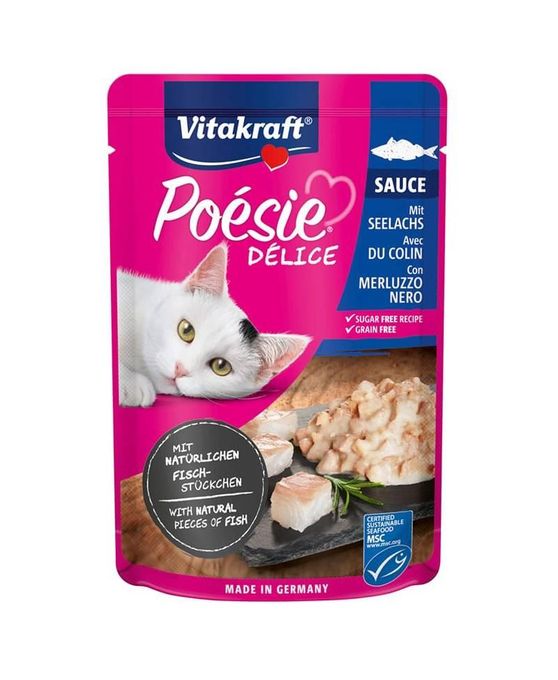  VITAKRAFT Poésie Délice en sauce au collin 85g