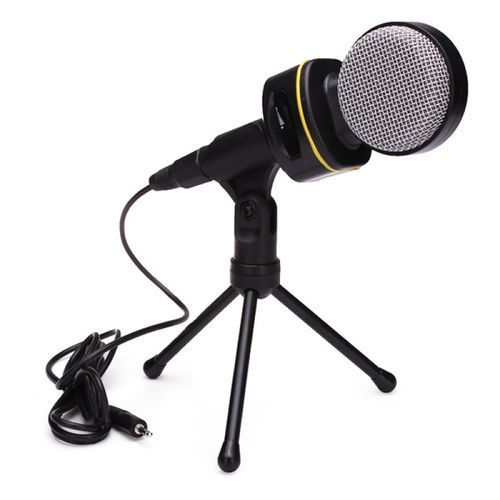  Microphone Condensateur Professional Studio PC + Trépied - SF930- Noir