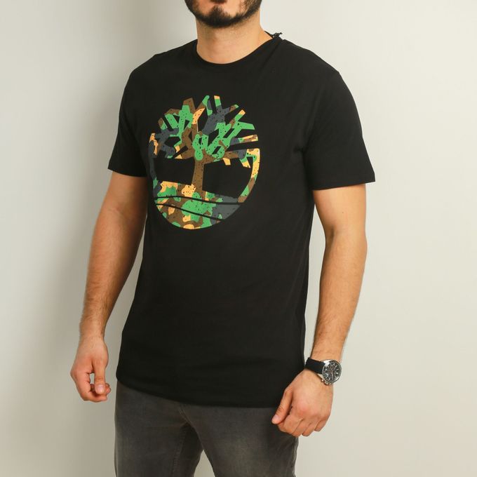  Timberland T-Shirt a Motif Homme - Noir