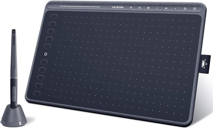  Huion Tablette graphique HS611 pour dessin digital compatible avec Android, Linux, Windows