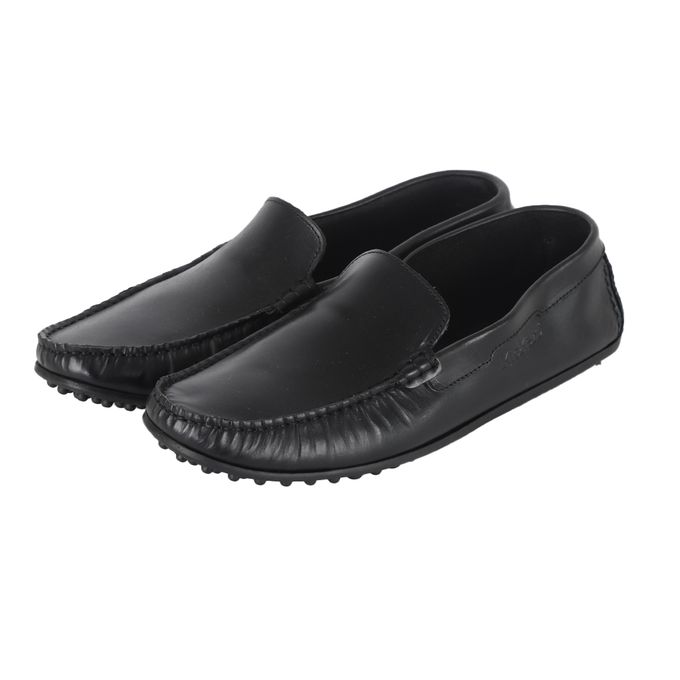  Mocassin Pour Homme En Cuir Confortable - KIC-BLACK - Noir