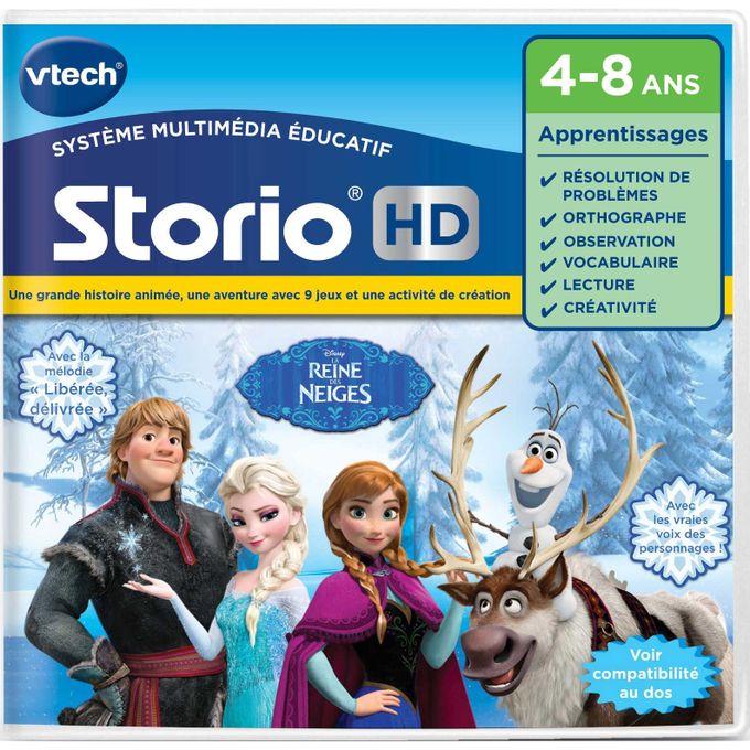  Vtech k7 storio max+tv+2+3 la reine des neiges