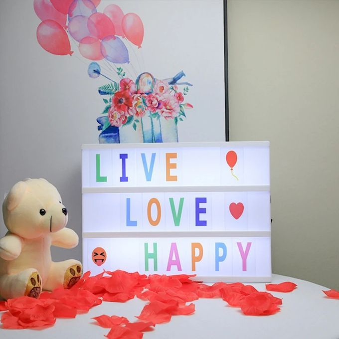  Boîte Lumineuse A4 Light Box coloré usb pour chambre d'enfant