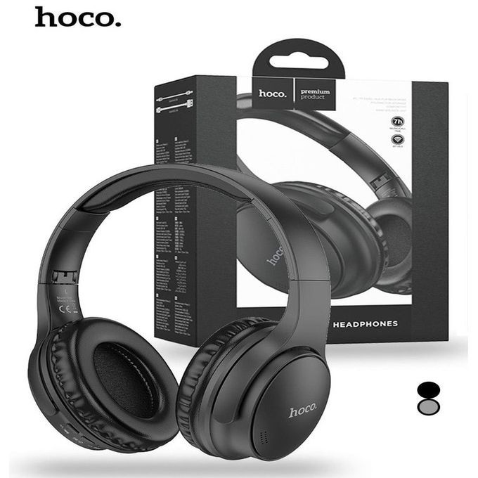  Hoco Casque Pliable Sans Fil Bluetooth 5.3 -W40 - Carte TF + AUX