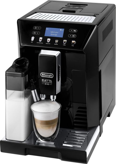  Delonghi Machine a cafe avec broyeur cappuccino 19 BARS DELONGHI ELETTA EVO ECAM46.860.B