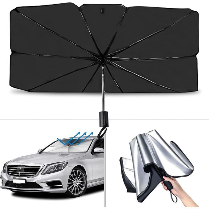 Parapluie pare-brise de pare-brise de voiture, parasol parasol de fenêtre  avant de voiture pliable pour bloc de rayons UV et protection contre la  chaleur solaire, convient à la plupart des véhicules