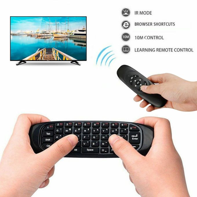  Clavier Sans Fil 2.4G - Pour Smart Tv/ Tv Box pc -noir